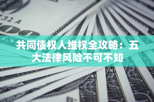 武汉共同债权人维权全攻略：五大法律风险不可不知