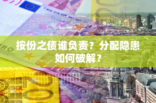 武汉按份之债谁负责？分配隐患如何破解？
