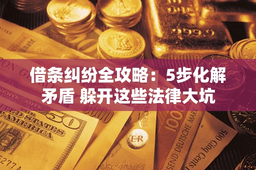 武汉借条纠纷全攻略：5步化解矛盾 躲开这些法律大坑