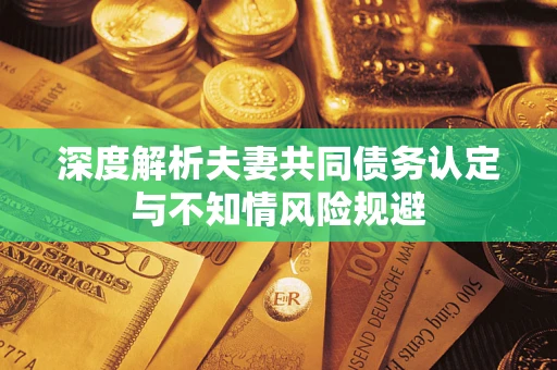 武汉深度解析夫妻共同债务认定与不知情风险规避